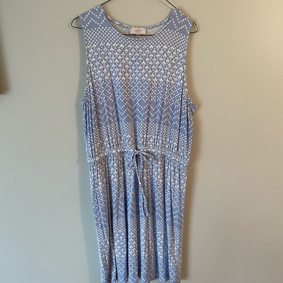 Loft Sleeveless Dress Light Blue Periwinkle Size Large - Picture 1 of 4